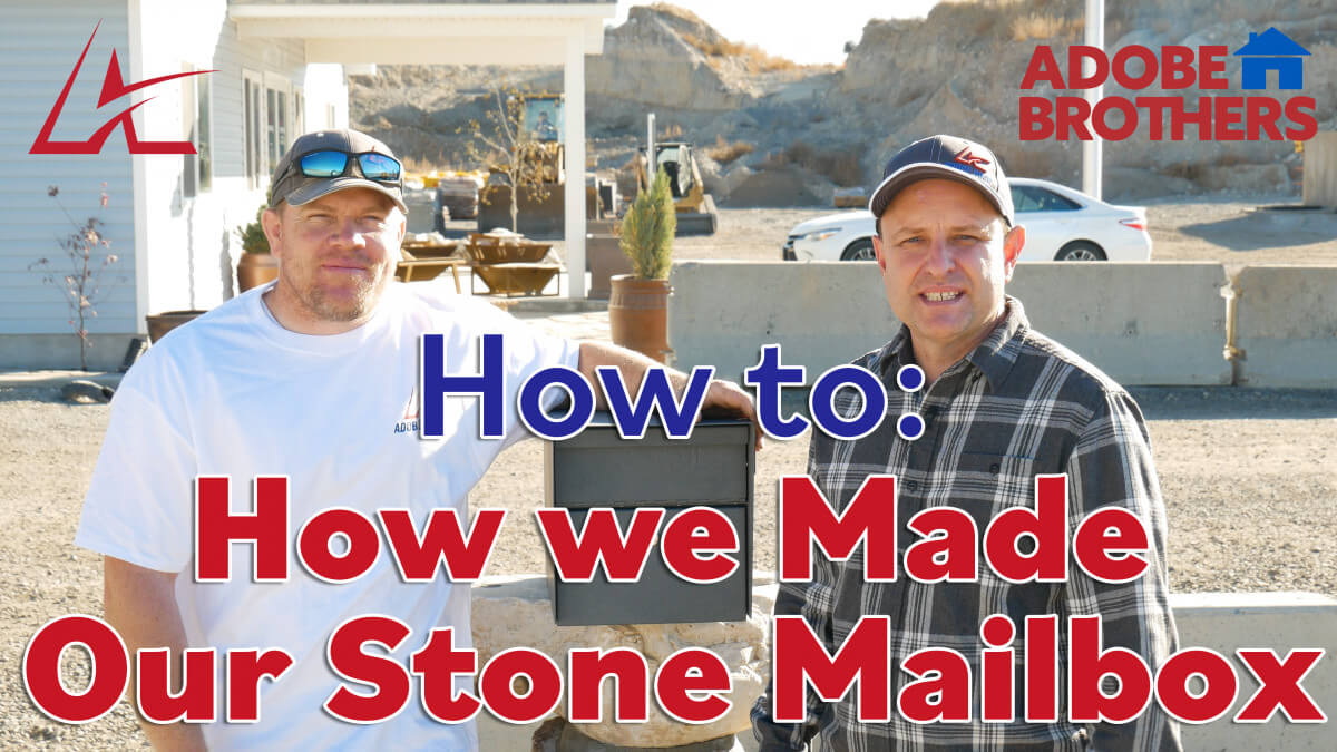 How we Made our Stone Mailbox