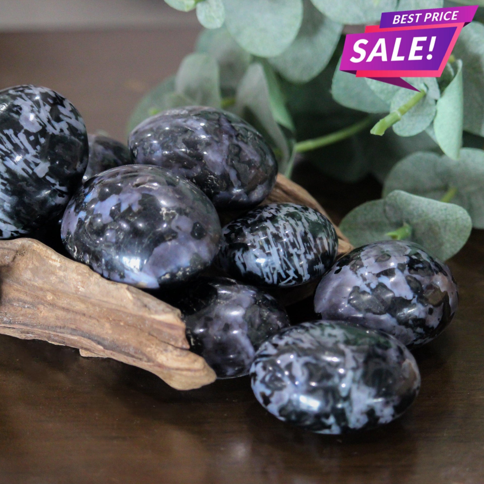 Indigo Gabbro Palm Stone