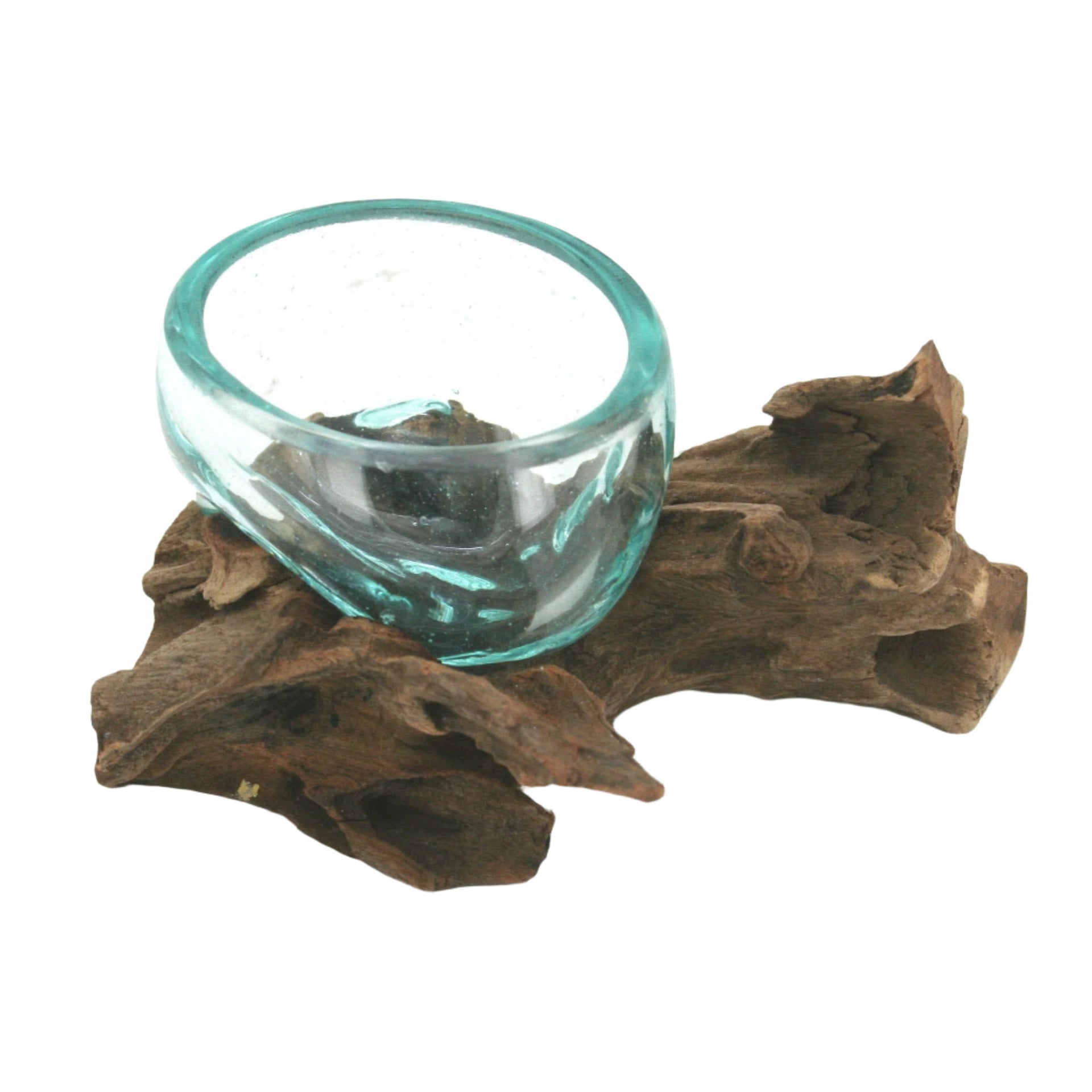 Cuenco individual de vidrio soplado Driftwood