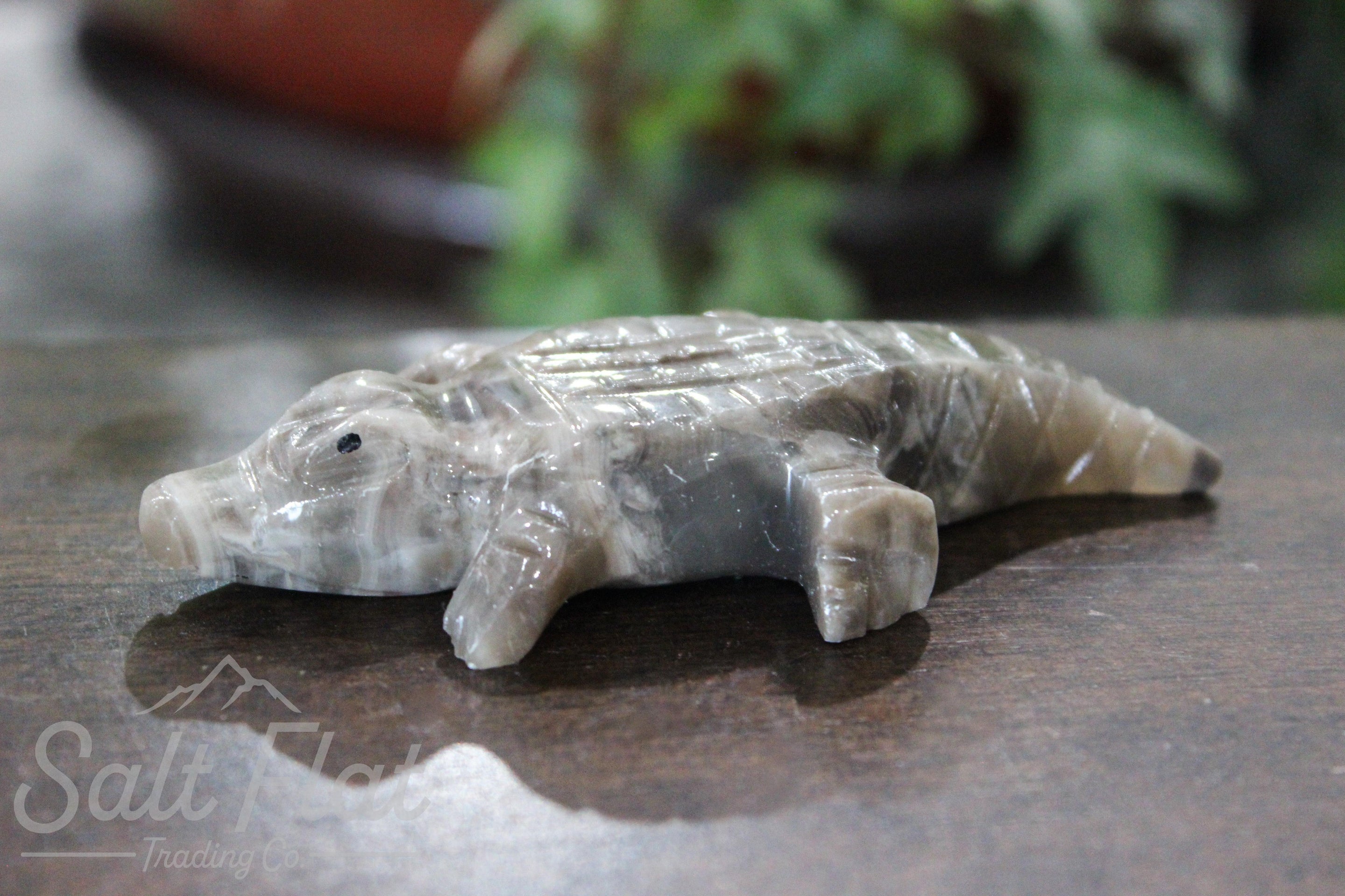 2'' Marble Crocodile