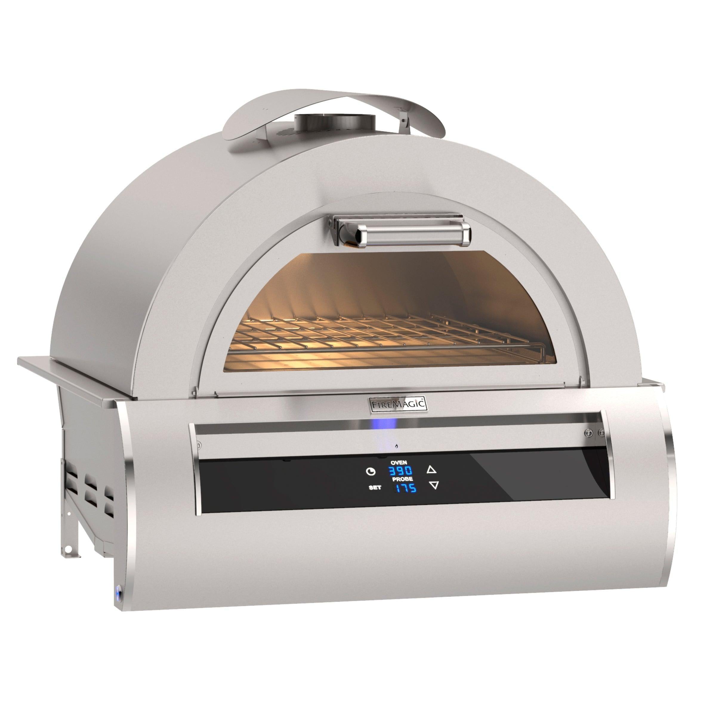 Horno de pizza de vidrio negro Echelon