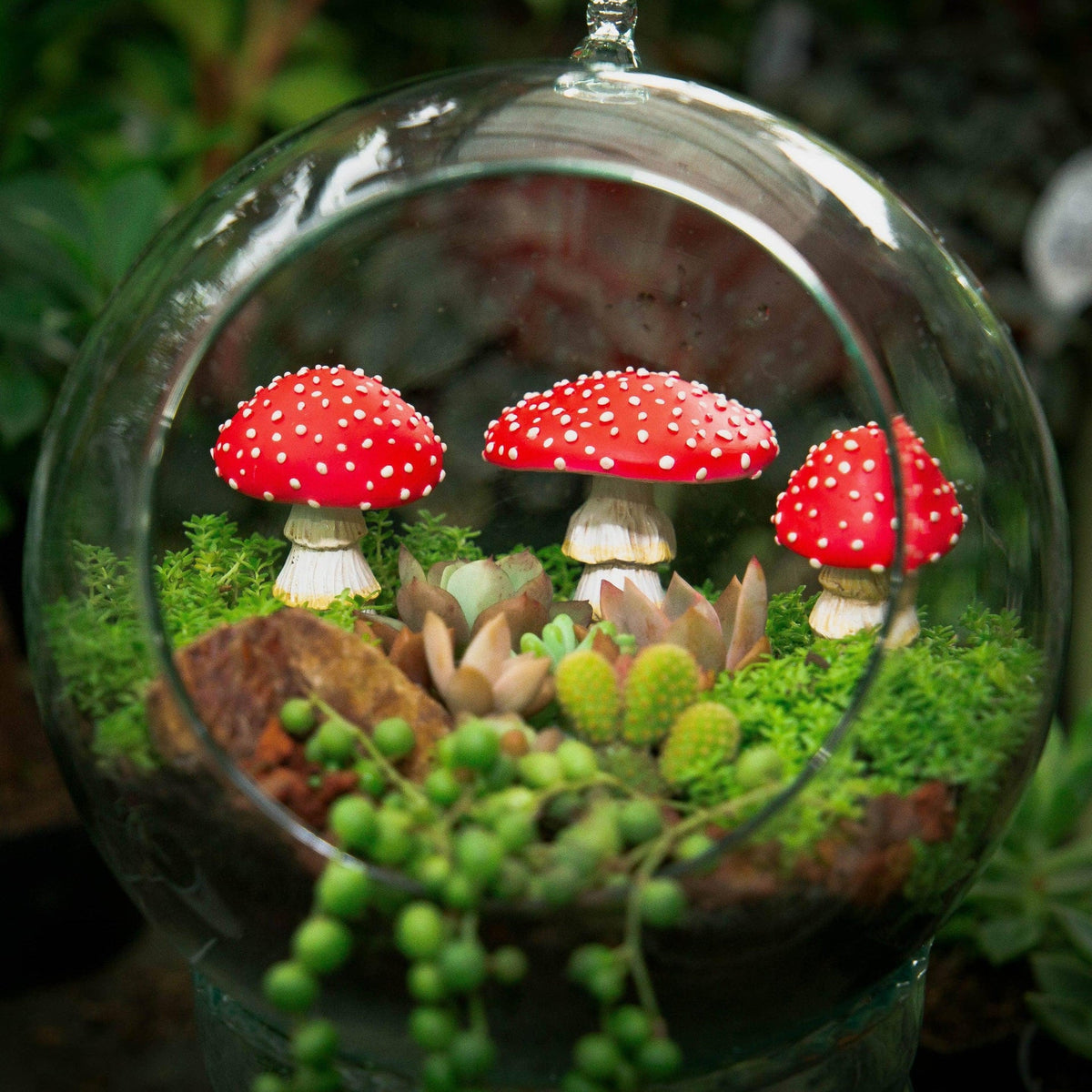 Mushrooms for Garden - Set of 3- Glow in the Dark