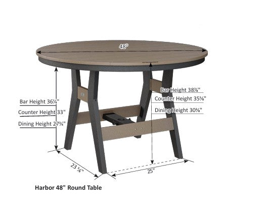 Harbor 48" Round Table