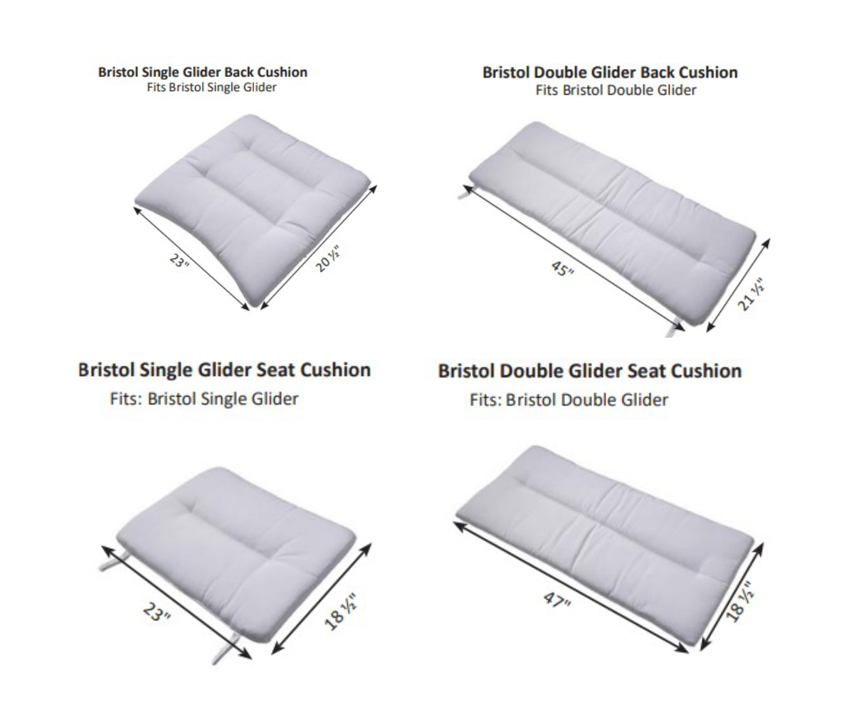 Bristol Single & Double Glider Cushions