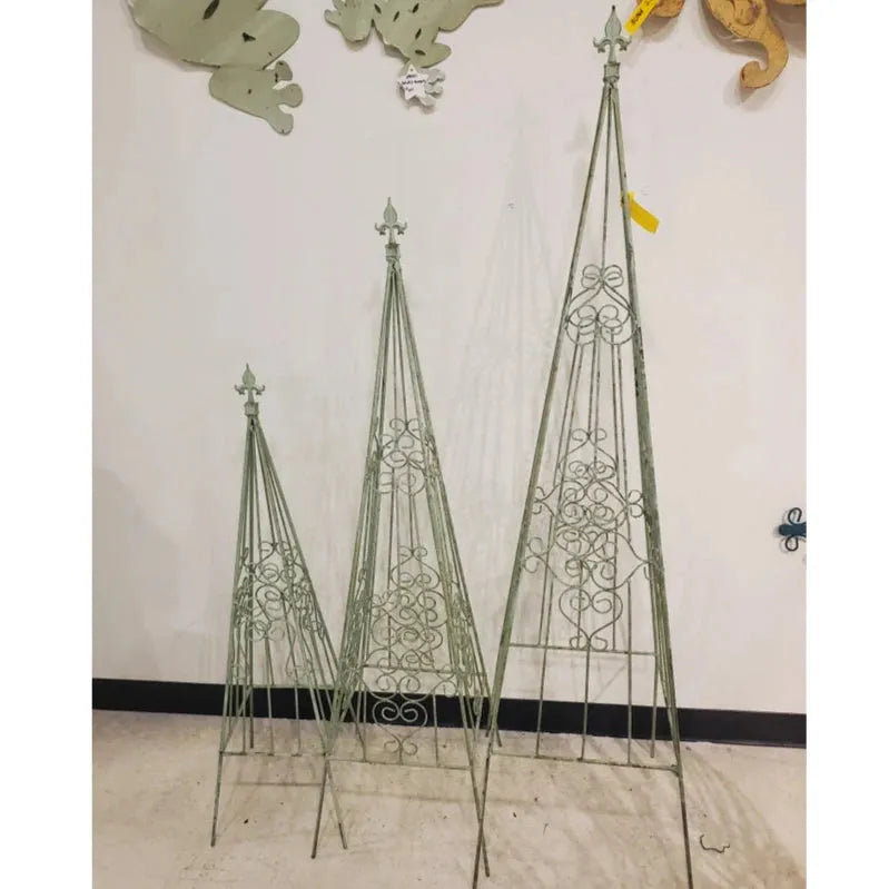 Wrought Iron Fancy Decorative Obelisk Scroll