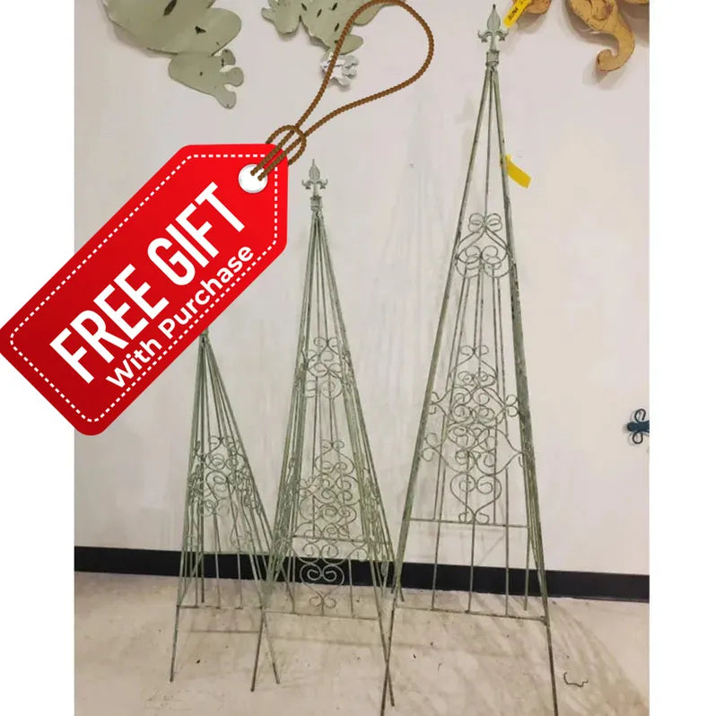 Wrought Iron Fancy Decorative Obelisk Scroll