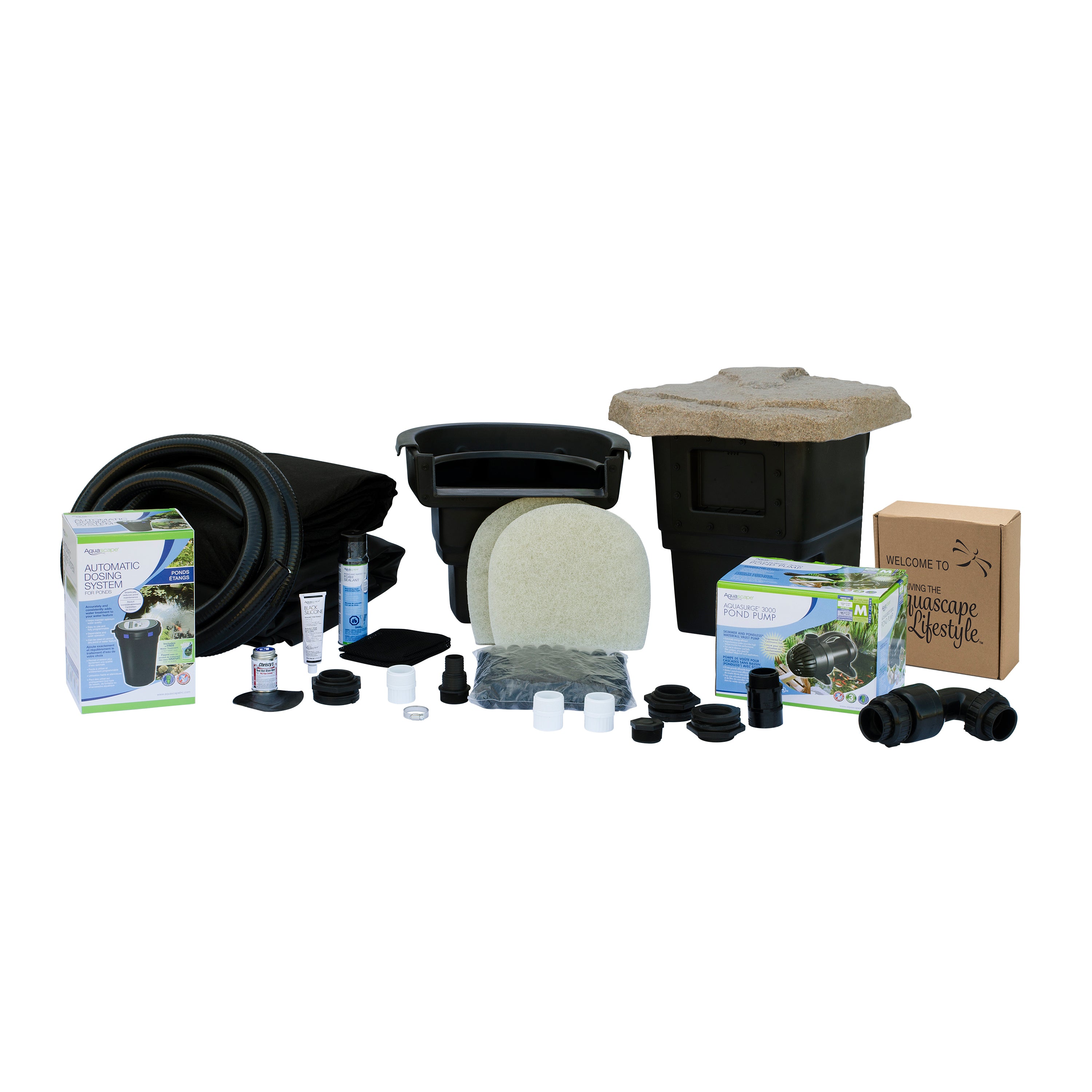 Kit para estanque pequeño con bomba Aquasurge 3000 | 2,44 m x 3,34 m