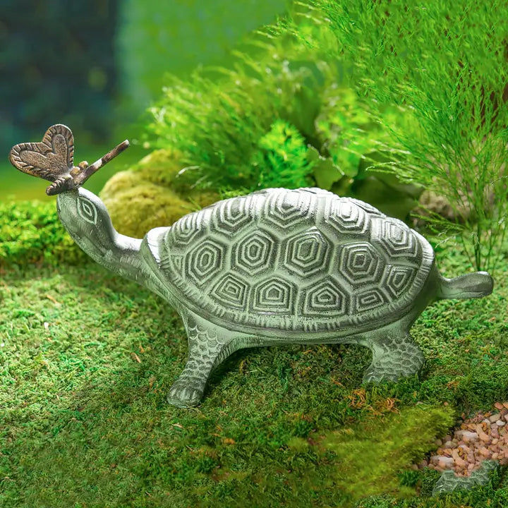 14"L Turtle and Butterfly