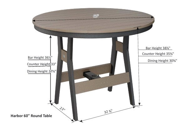 Harbor 60" Round Table