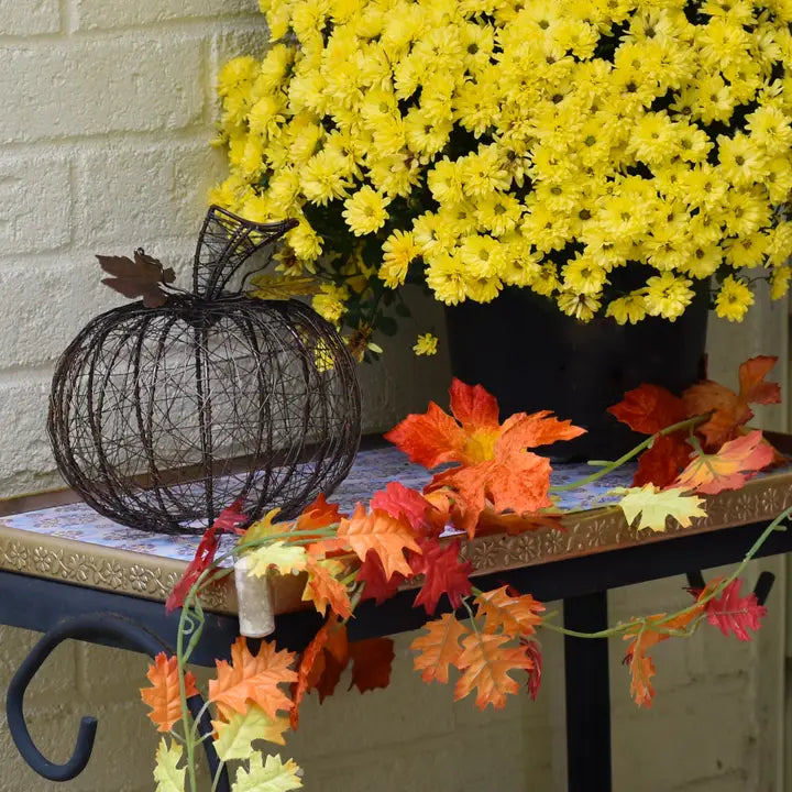 Bronze Wrapped Wire Pumpkin