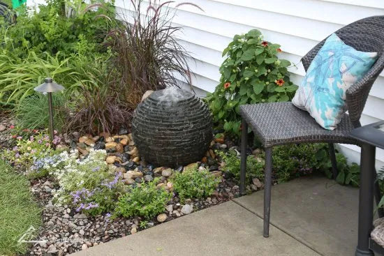 Stacked Slate Sphere Fountain Kit – 18″ Dia (46 cm)