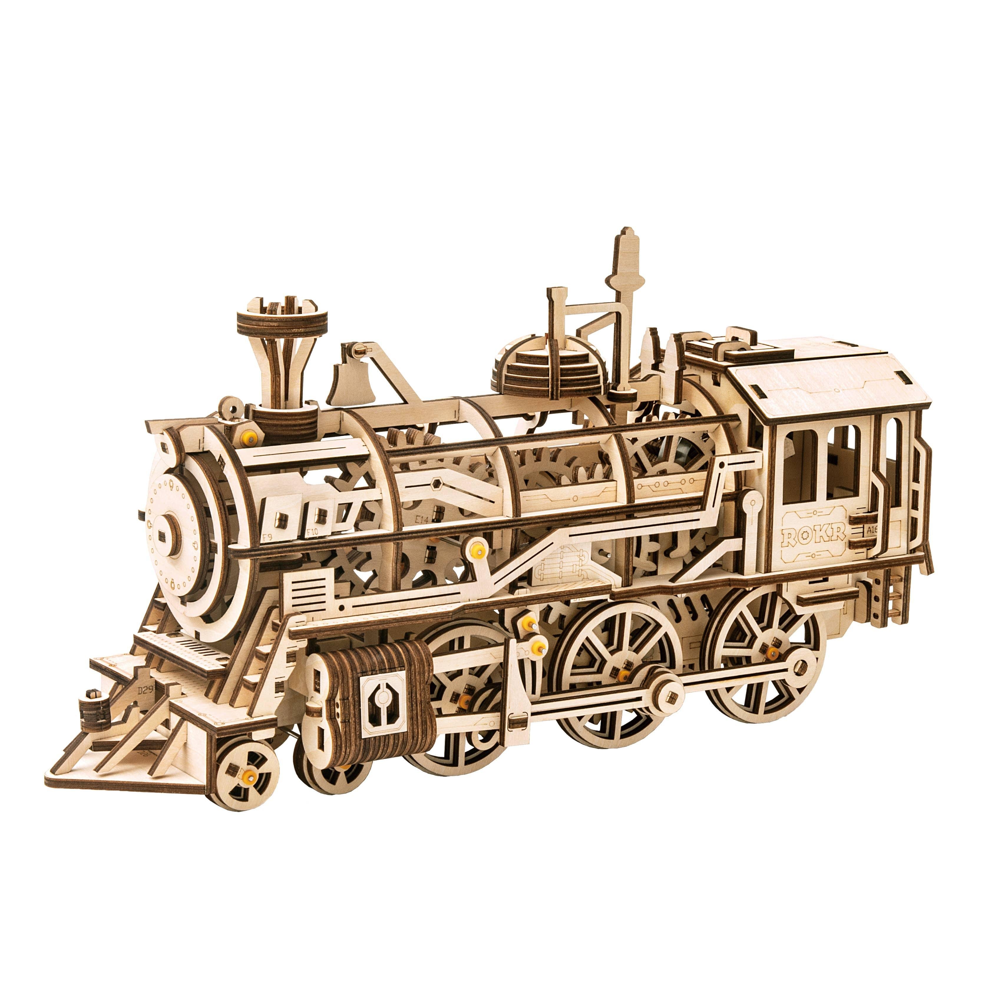 Locomotive Mechanical 3D Wooden Train