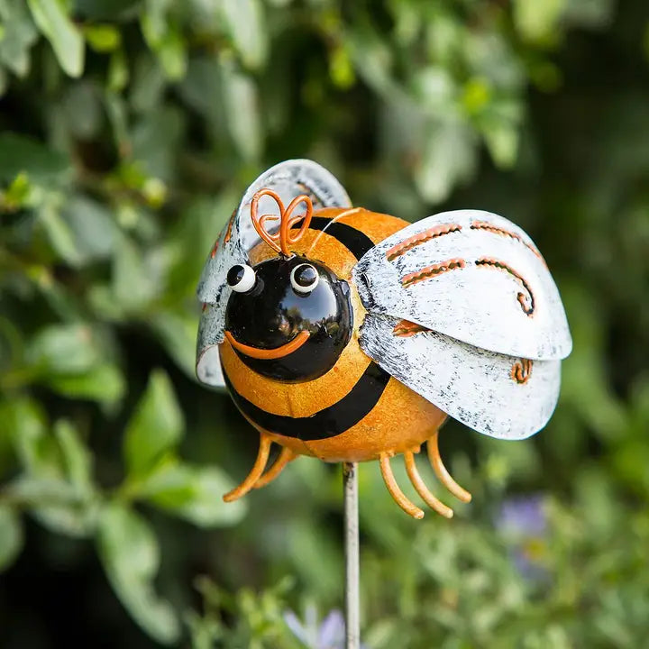 Metal Ball Creature Garden Stake / Pot Stake