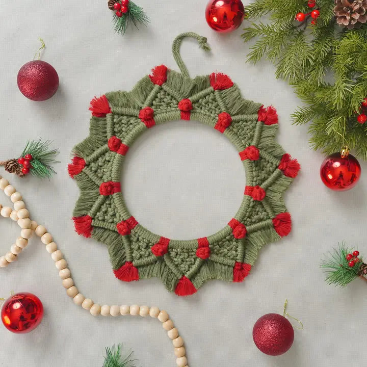 Macrame Christmas Wreath