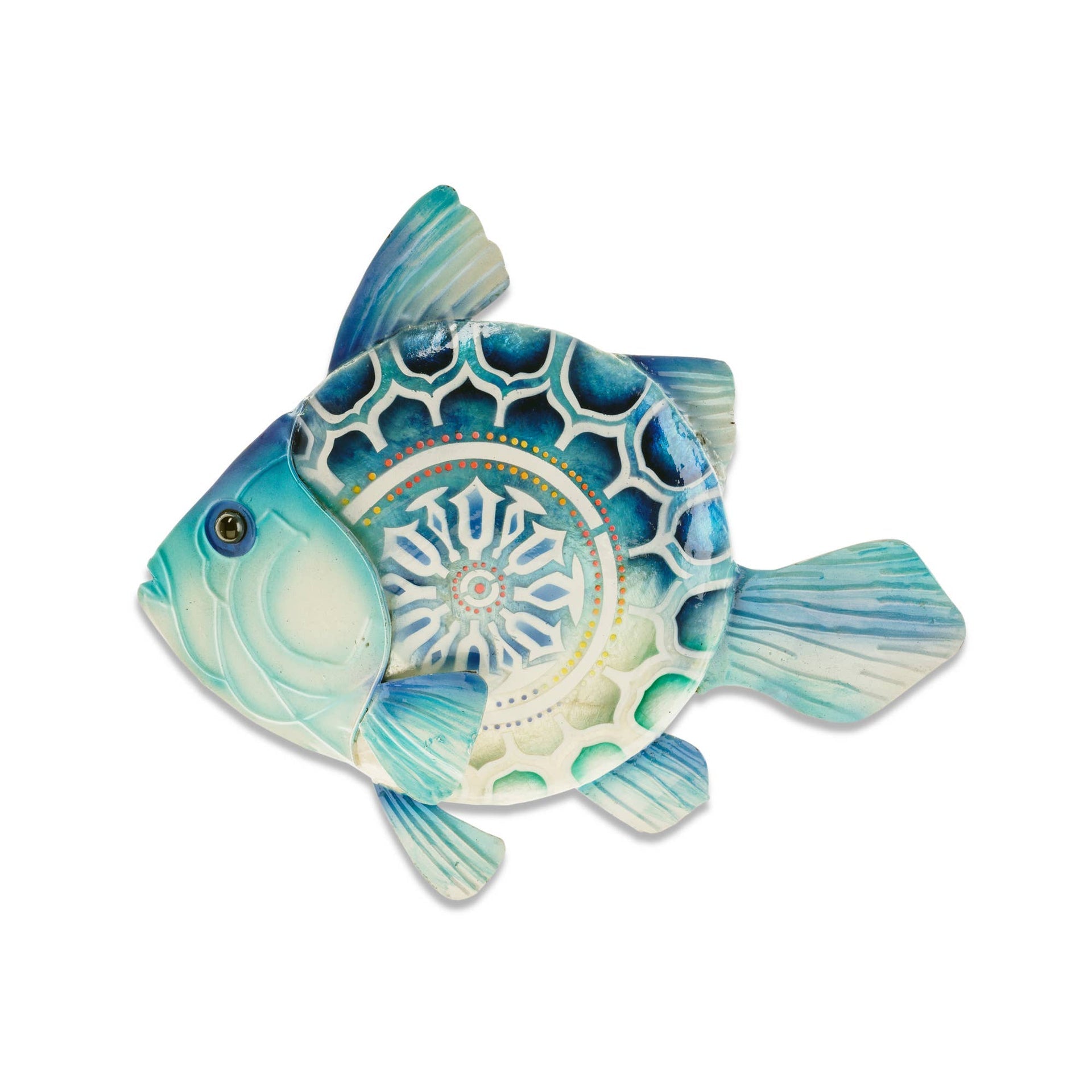 Decoración de pared de peces azules