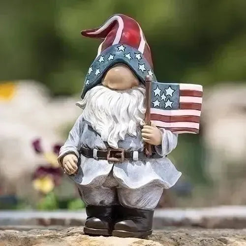 Estatua de gnomo patriótico