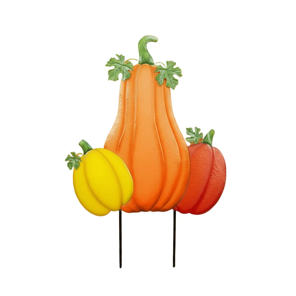 Estaca de metal de triple calabaza