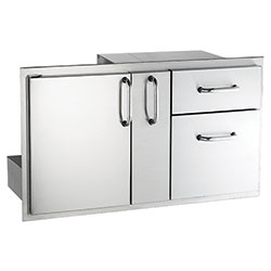 Premium Door w/Double Drawer & Platter Storage