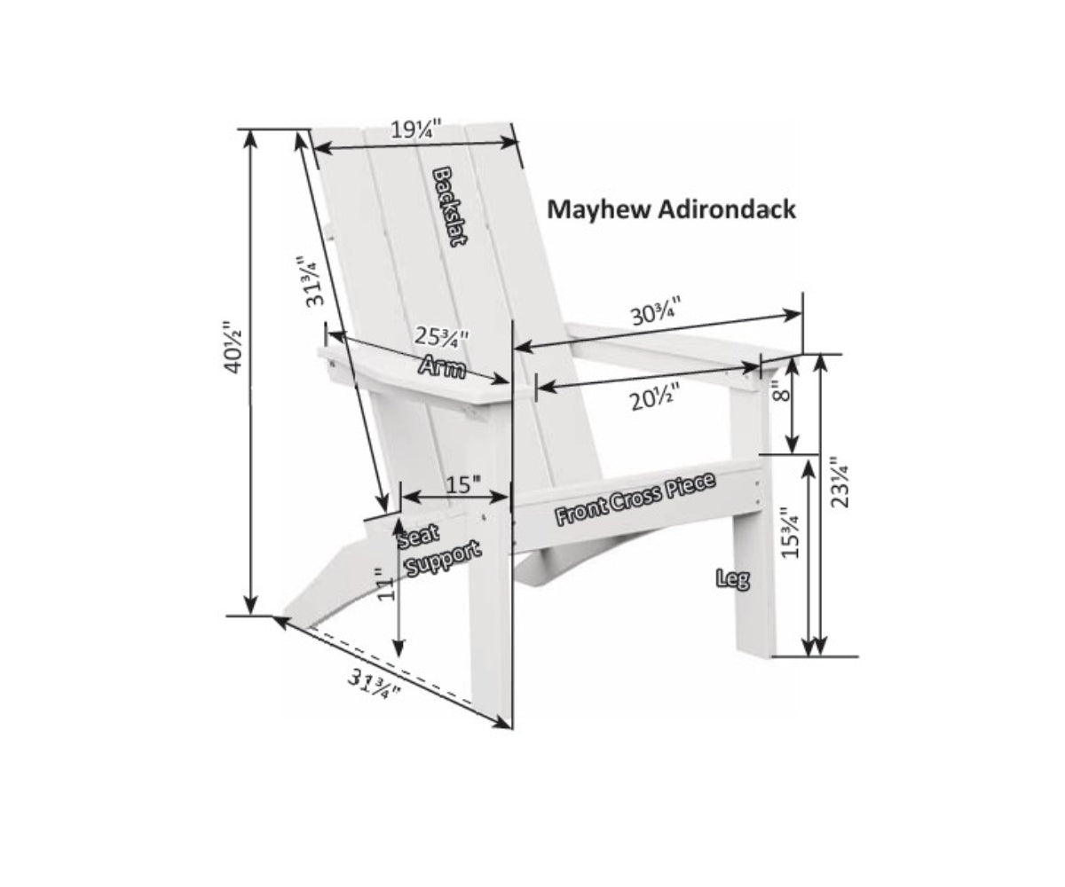 Mayhew Stationary Adirondack Chair