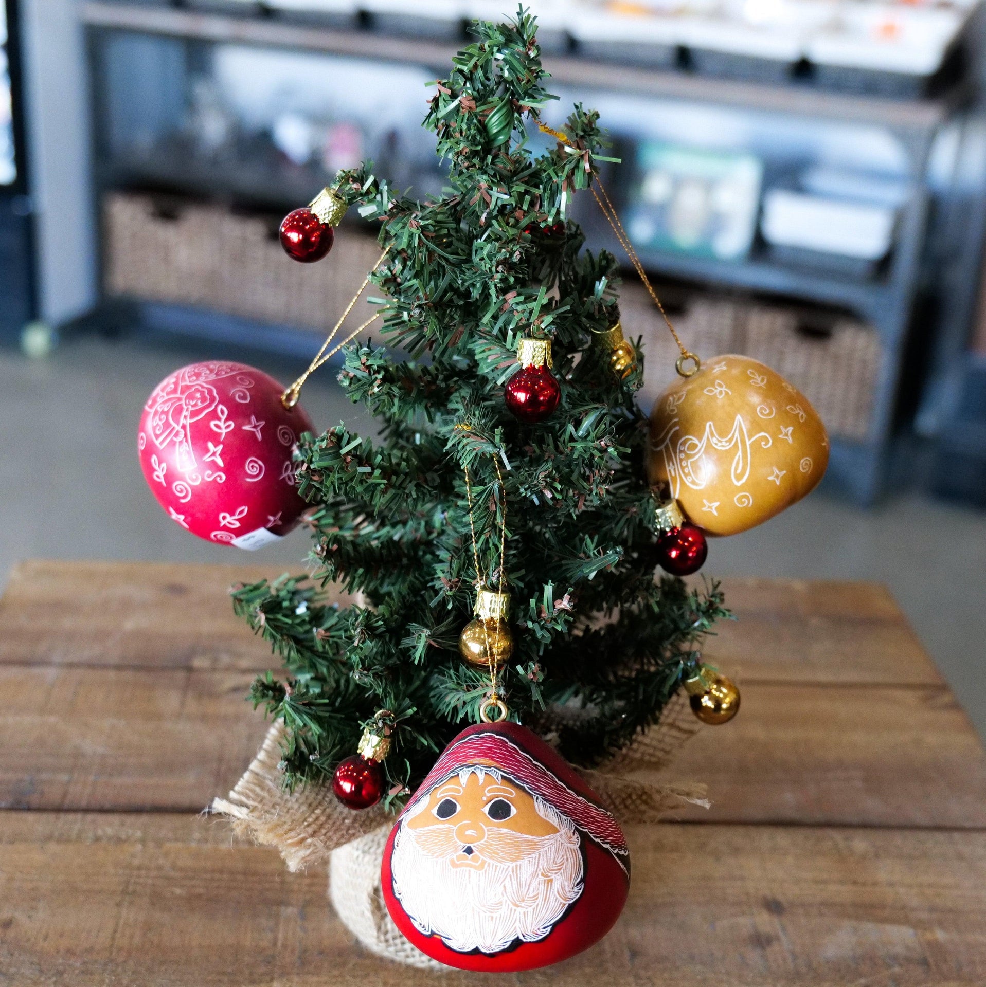 Mini Gourd Christmas Ornaments