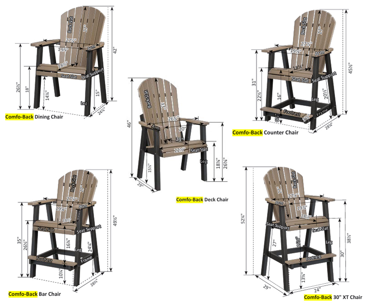 Comfo-Back Chairs