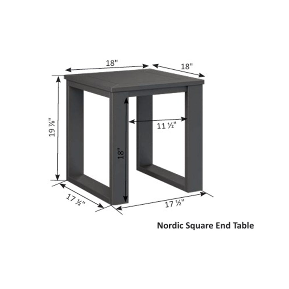 Nordic Square End Table
