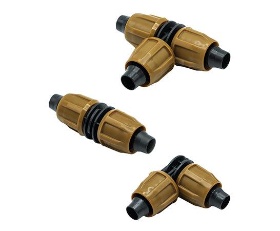 1/2 in. Universal NUTLOC™ Fittings - Coupling, Elbow & Tee