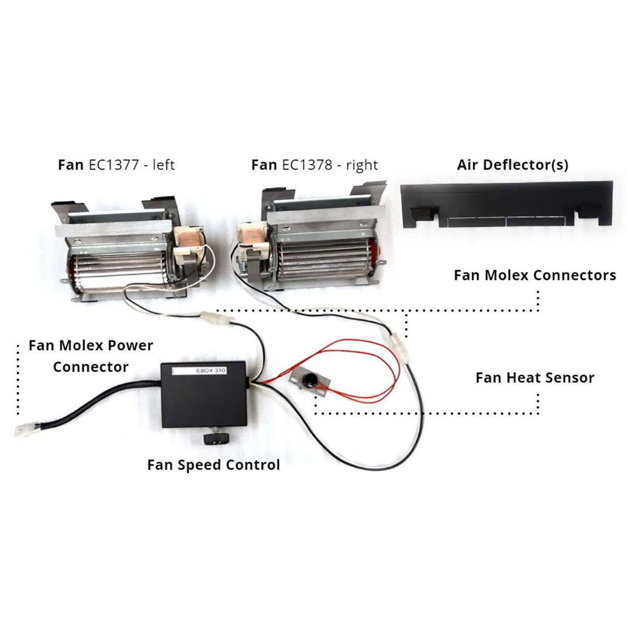 DelRay Square Fan Kit