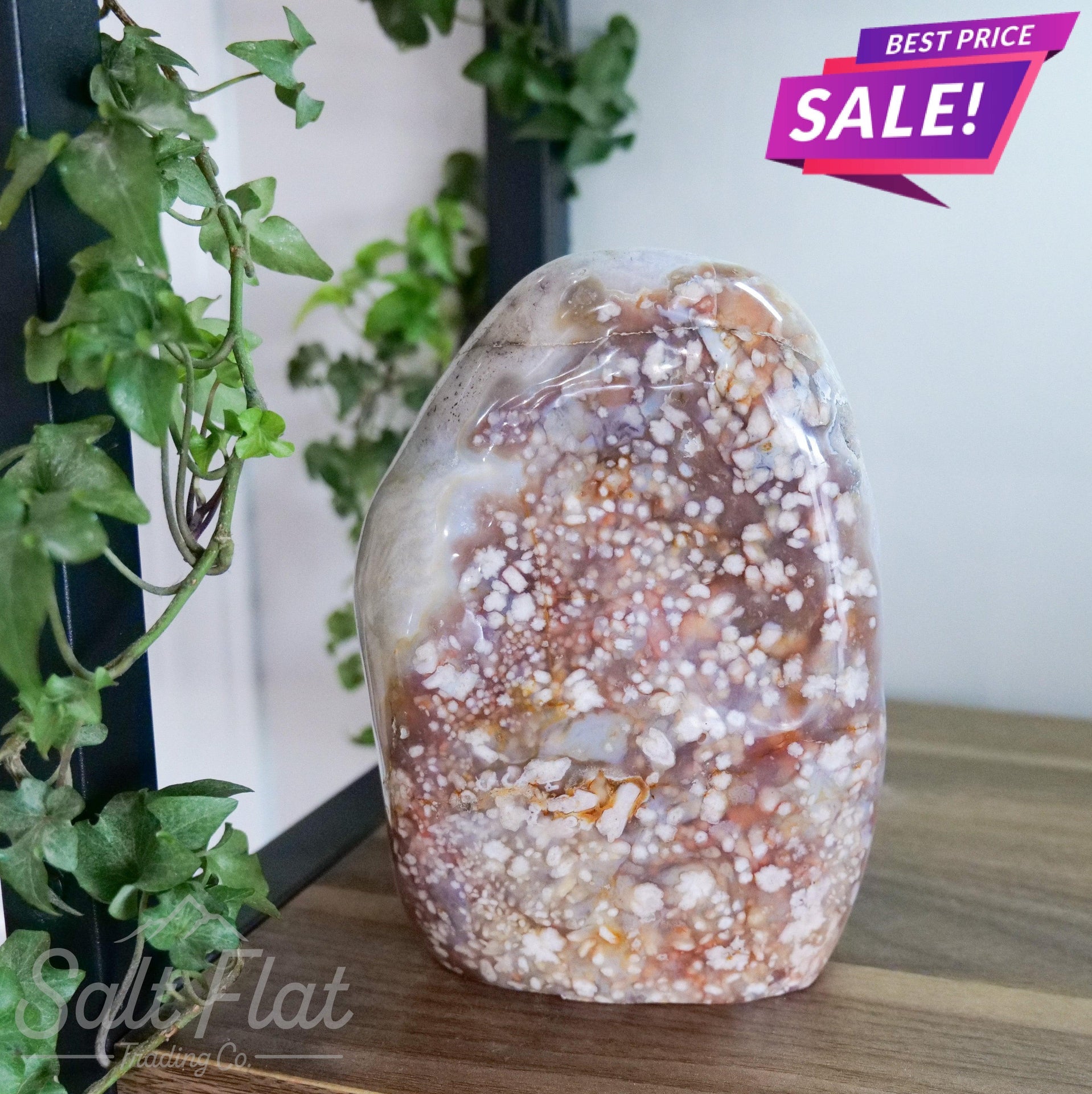 Flower Agate Free Form