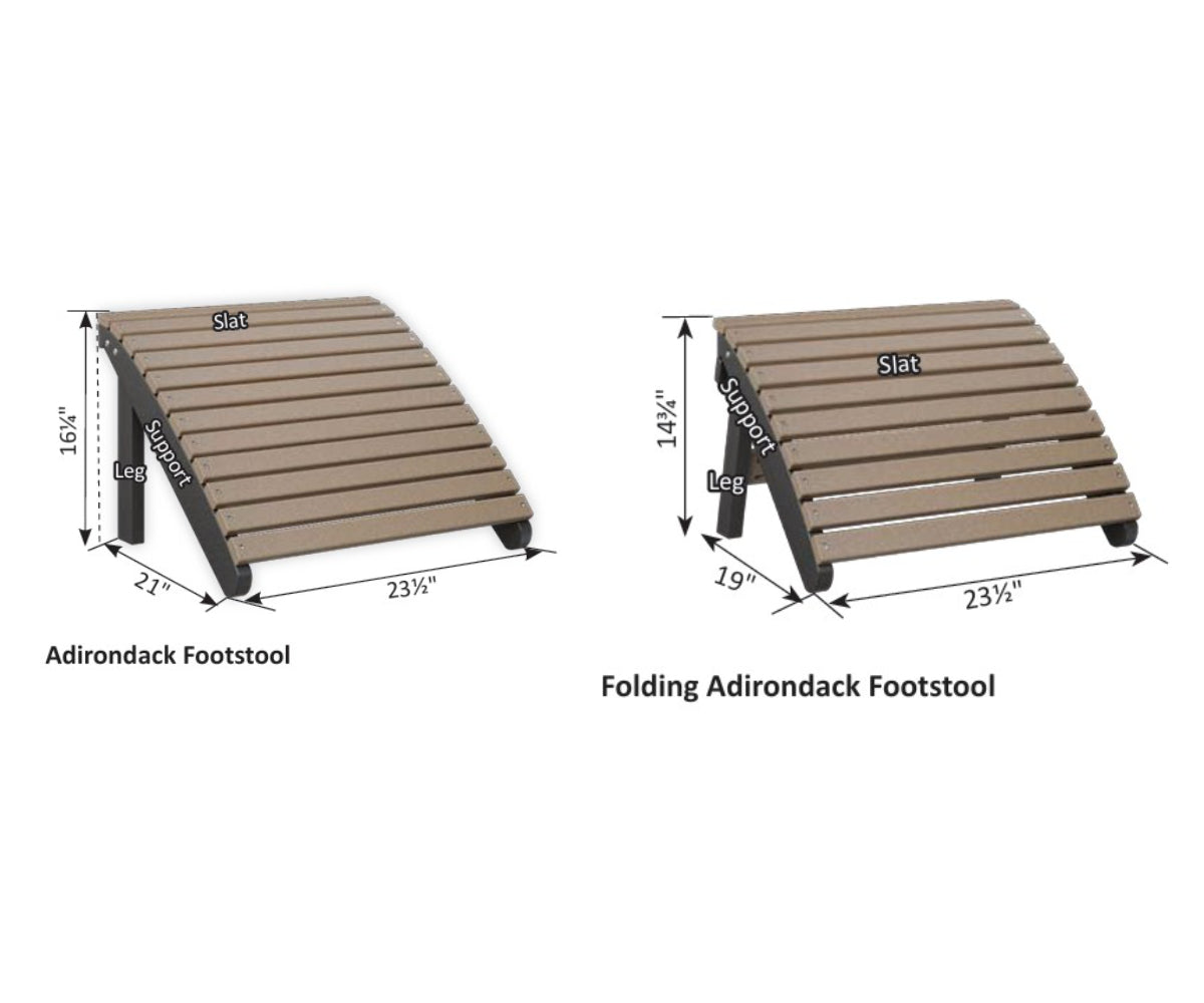 Adirondack Footstools