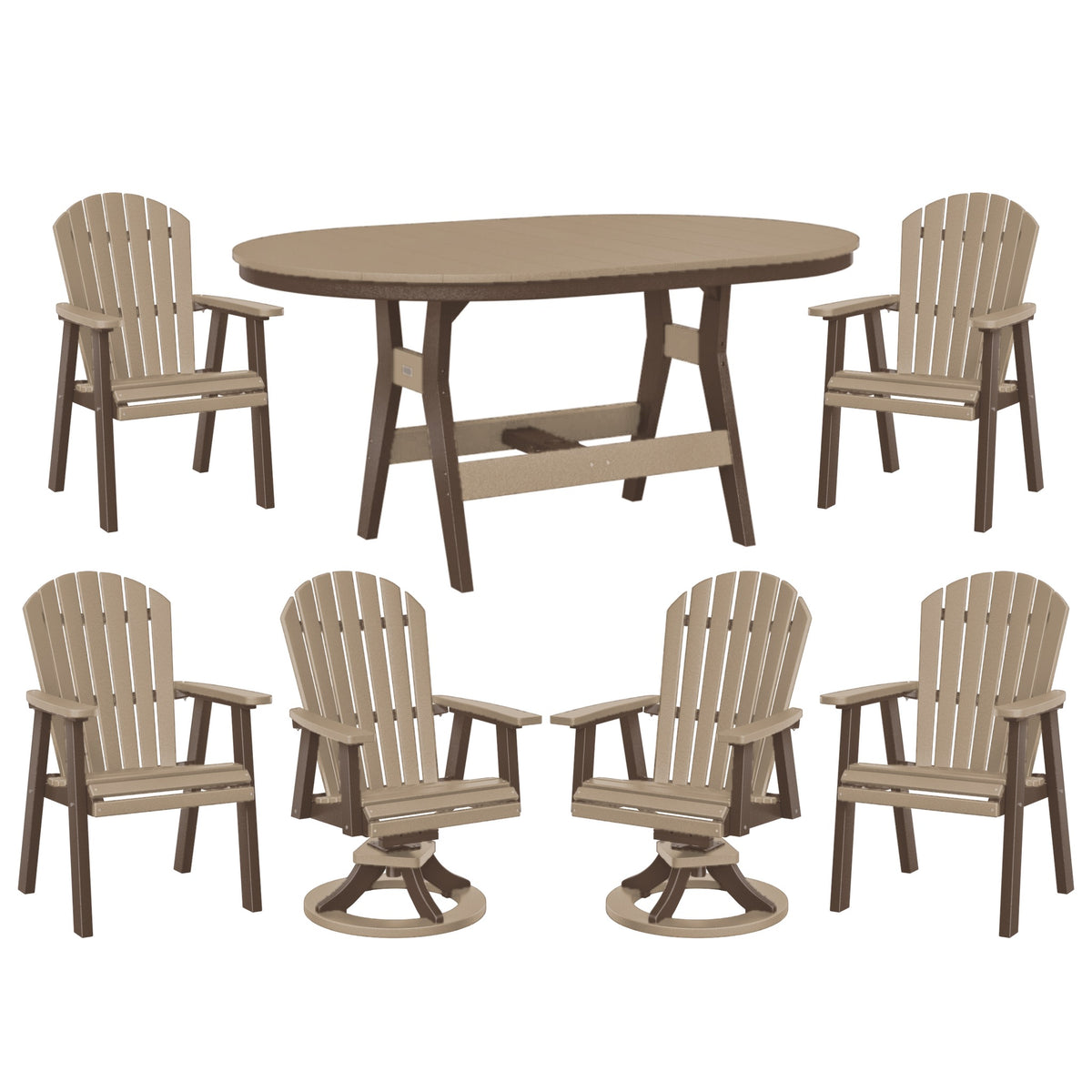 Harbor Family Outdoor Dining Set for 6 – 7 Pieces
