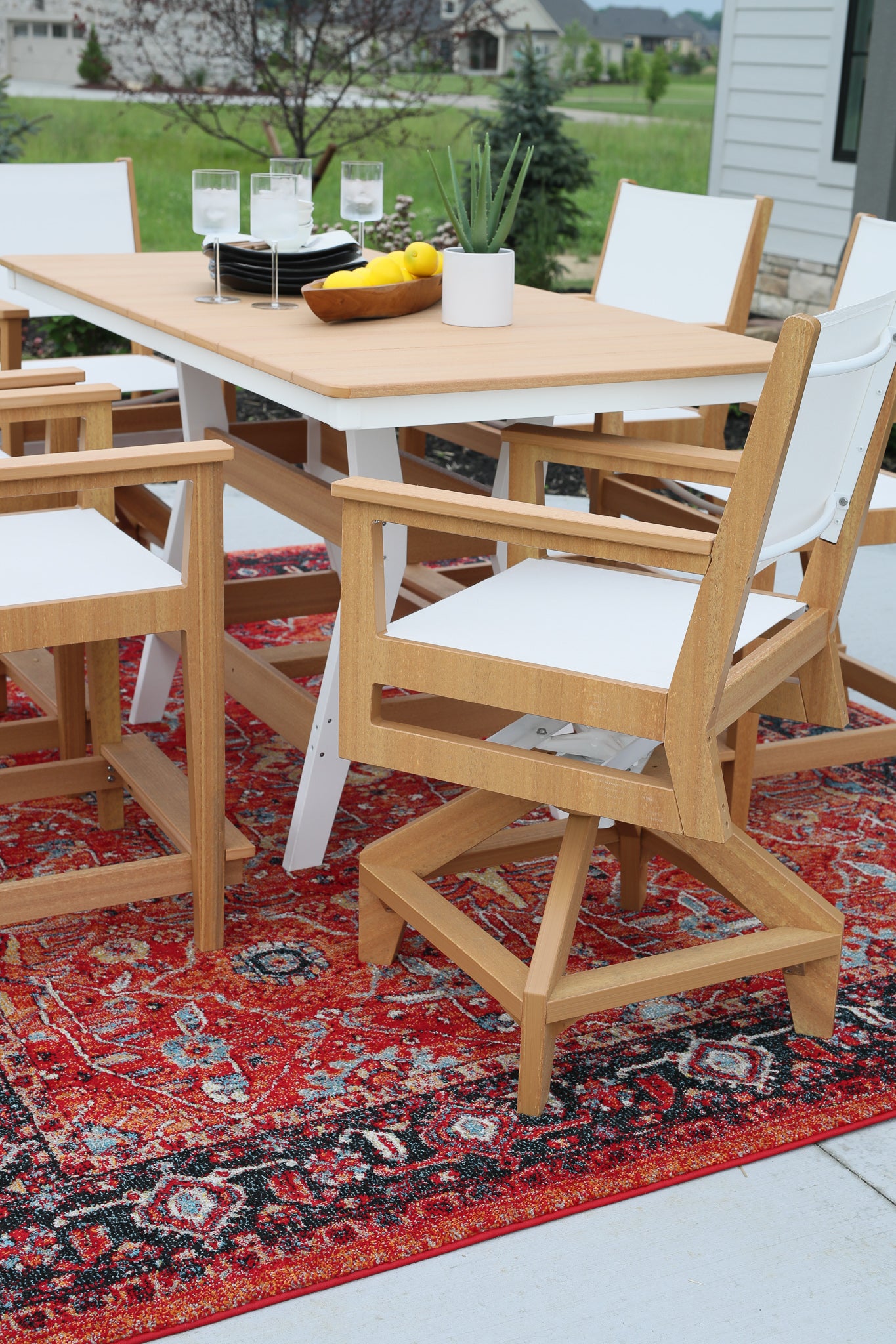 Mayhew Swivel Sling Chair