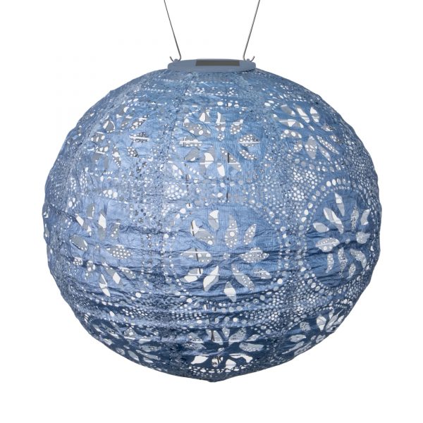 Farol solar Stella Boho de 30 cm con forma de globo