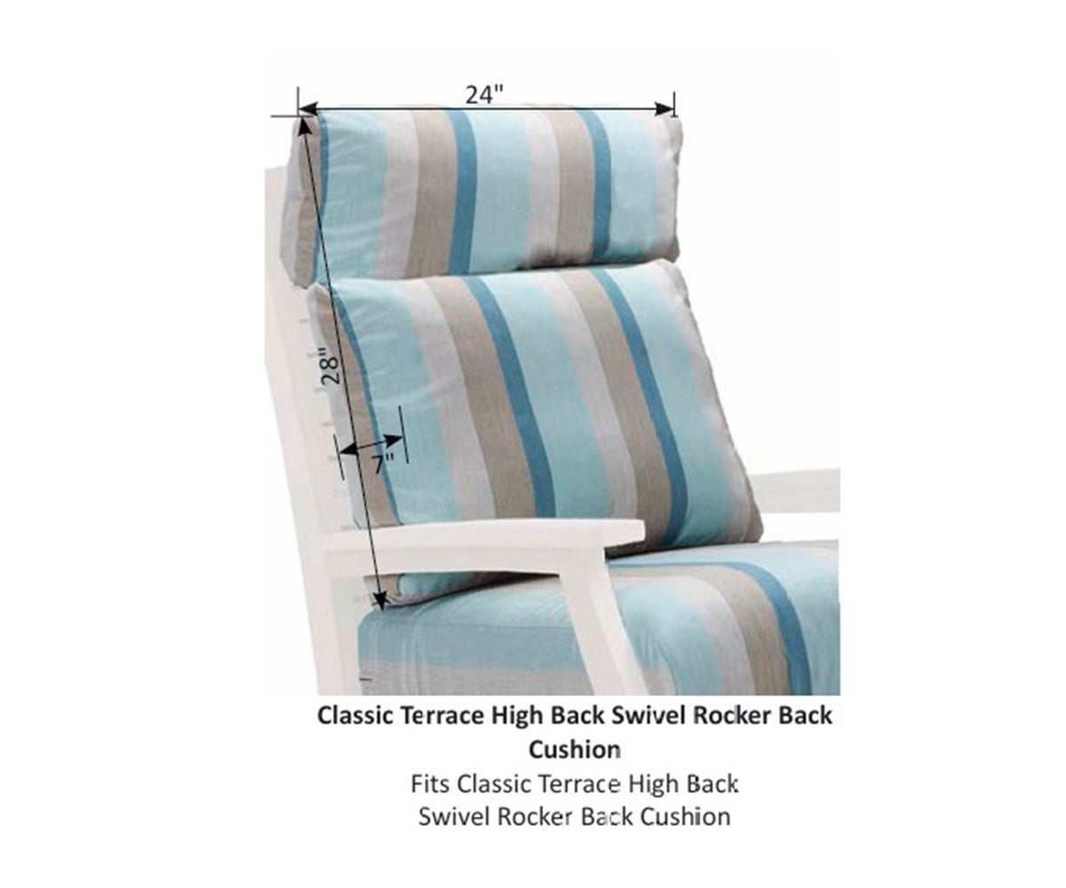 Classic Terrace High-Back Seat & Back Cushions