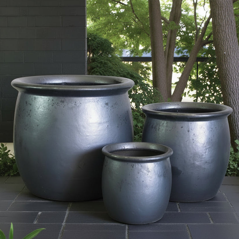Zamora Planters | Matte Black