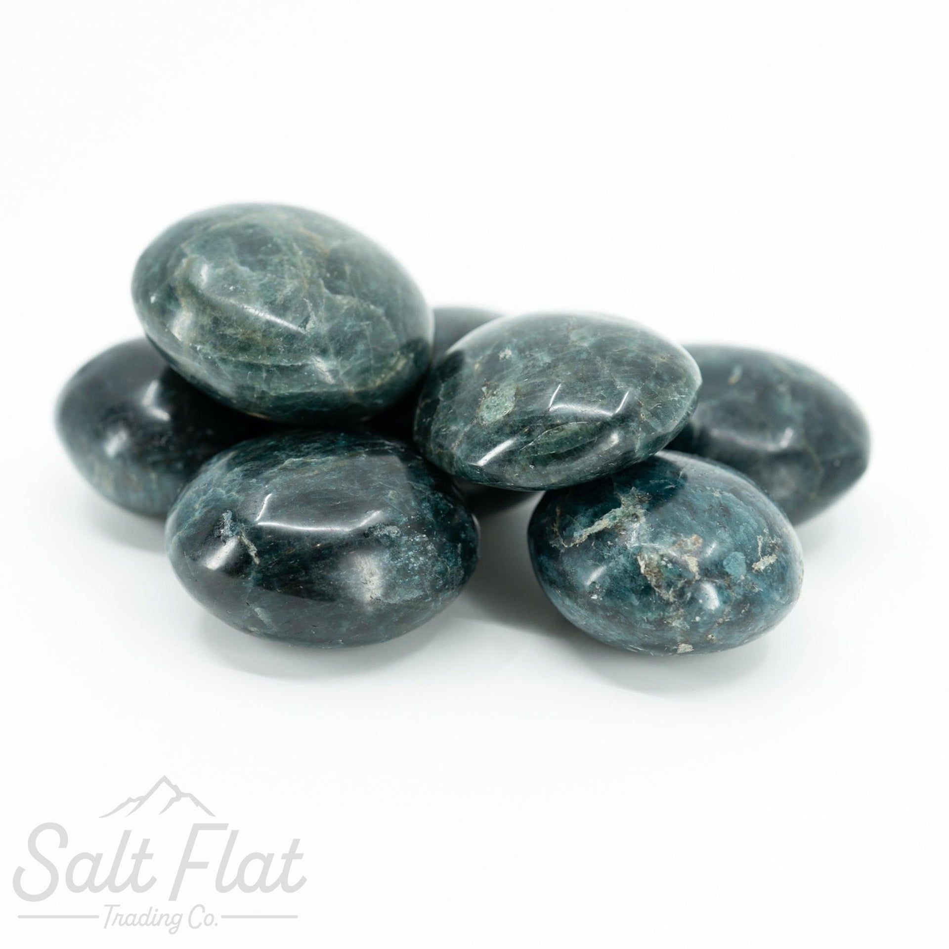 Piedra de palma de apatita azul