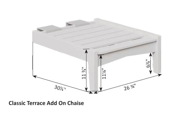 Classic Terrace Add On Chaise