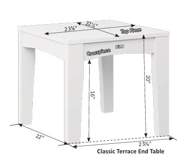 Classic Terrace End Table
