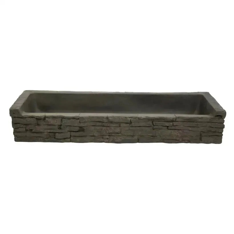 Front-Spill Straight Stacked Slate Topper