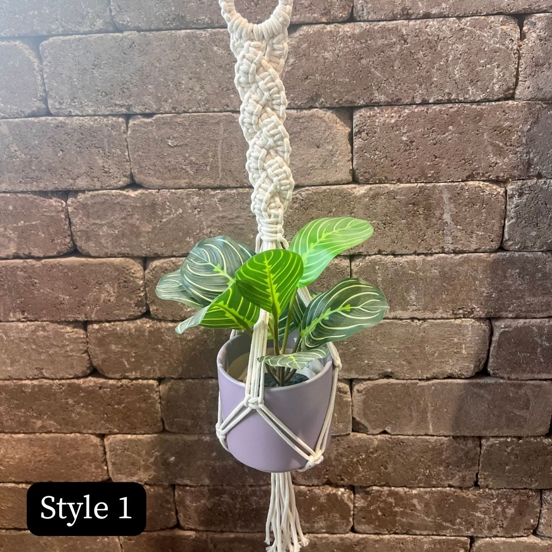 Colgadores de macramé para plantas de 24"