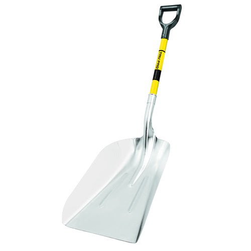Pala de 14" con mango en D de fibra de vidrio de 27"