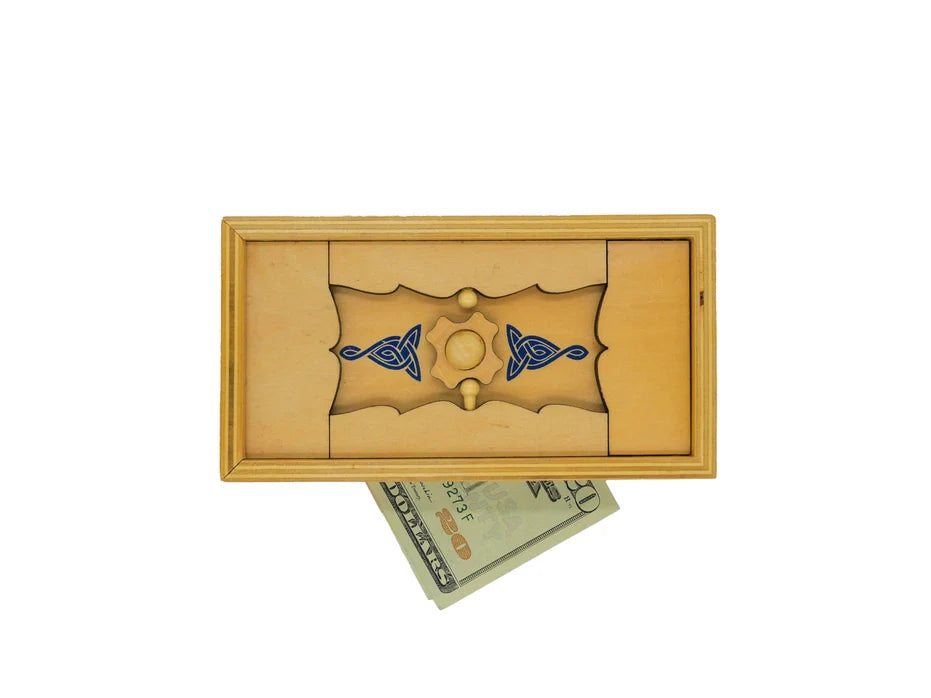 Caja de regalo con rompecabezas de cofre marino vikingo