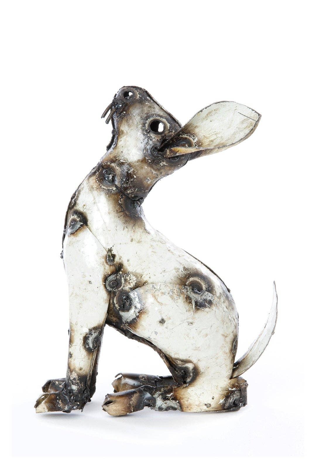 White Recycled Oil Drum Rabbit