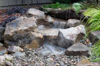 Backyard Waterfall Landscape Fountain Kit w/Aquasurge 2000 Pump