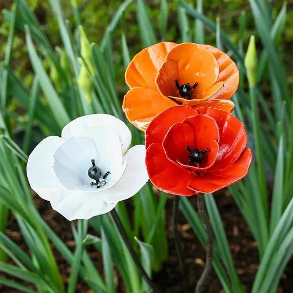 Recycled Metal Flowers