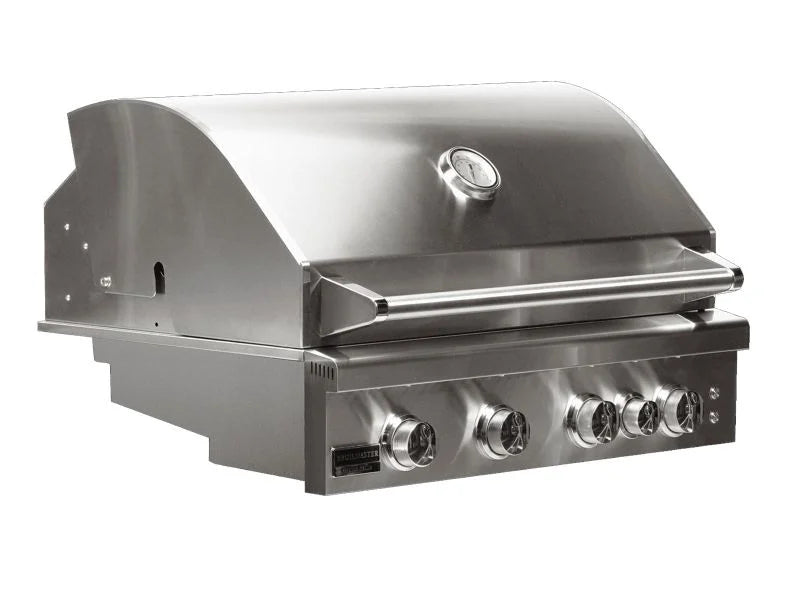 Broilmaster B-Series Deluxe 32" Stainless Steel, Built-In Gas Grill with Rear Infrared Burner, Marine Grade