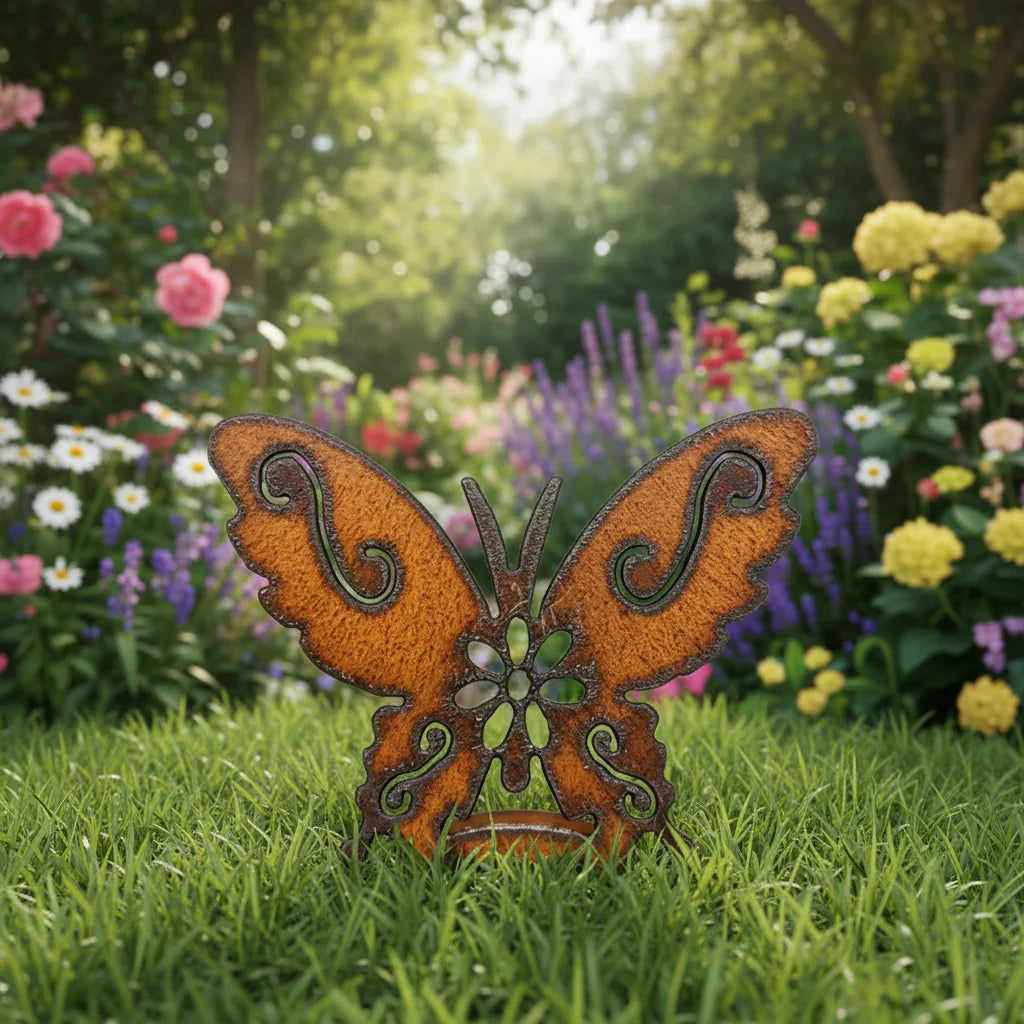 Rustic Metal Garden Decor