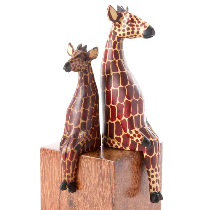 Kenyan Jacaranda Ledge Lounging Giraffes