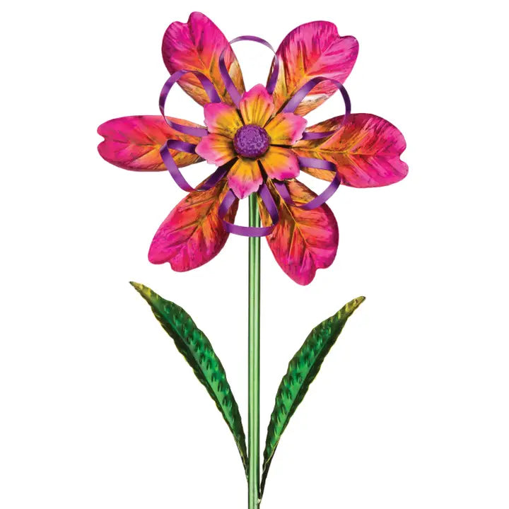 Ribbon Flower Spinner Stakes