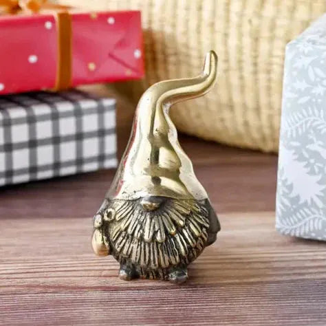 Burkina Bronze Nonsensical Gnome with Polished Hat